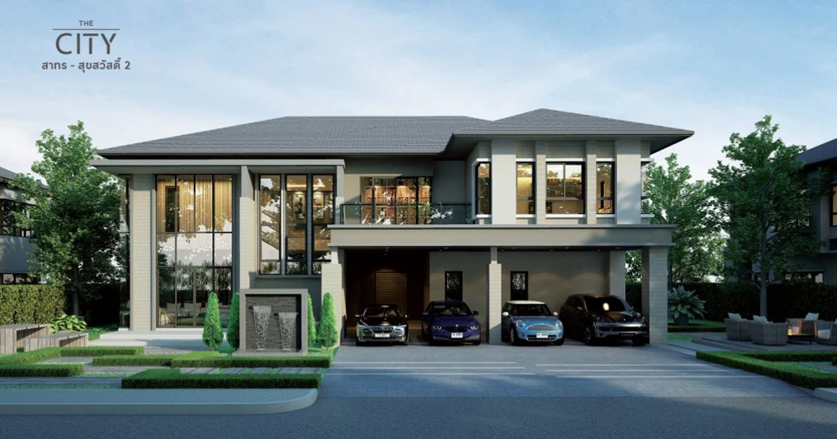 เตรียมพบโครงการใหม่ "เดอะ ซิตี้ สาทร - สุขสวัสดิ์ 2" บ้านหรูหลังใหญ่ 500 ตร.ม. บนที่ดินกว่าครึ่งไร่ เริ่ม 29.9 - 37 ล้าน*