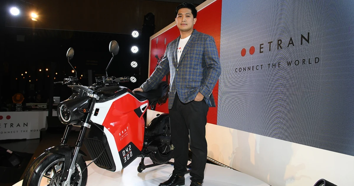 Etran เปิด Kraf Limited Edition มอเตอร์ไซค์ไฟฟ้าเชื่อมผ่านแอปฯ ได้ ปตท. หนุนพัฒนายานยนต์พลังงานสะอาด
