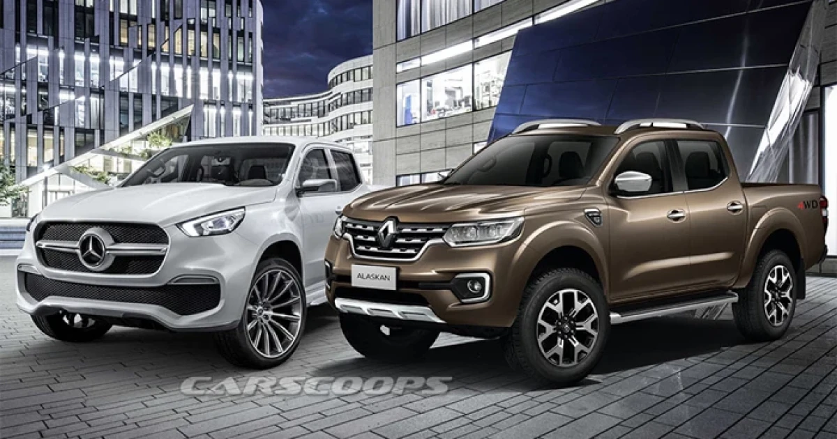 เทียบโฉมกระบะไฮโซ Mercedes X-Class กับ Renault Alaskan