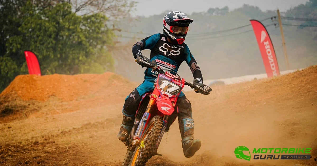 อินทรีแซงค์-กฤษฎา บิด Honda CRF250R ระเบิดฝุ่น คว้าโพเดียมอันดับ 2 ศึก FMSCT Thailand Motocross 2024 สนามที่ 4