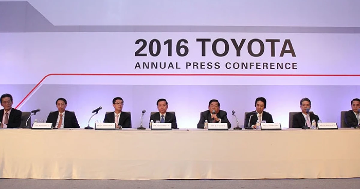 Toyota คาดตลาดรถรวมในประเทศปี 59 อยู่ที่ 720,000 คัน ตั้งเป้าหมายการขายของโตโยต้า 240,000 คัน