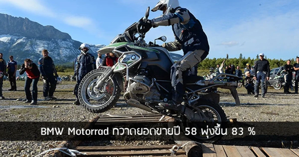 บีเอ็มดับเบิลยู มอเตอร์ราด กวาดยอดขายปี 58 พุ่งขึ้น 83 %