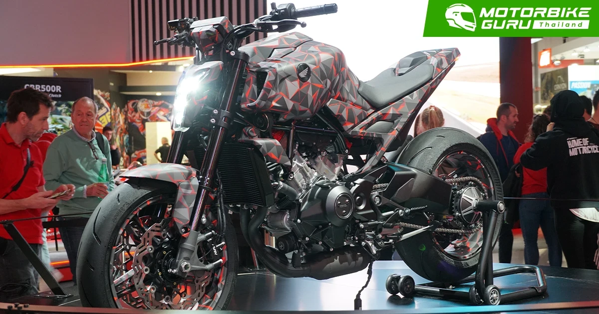 Honda เผยโฉมจักรยานยนต์ต้นแบบ V3R 900 E-Compressor Prototype ภายในงาน EICMA 2025