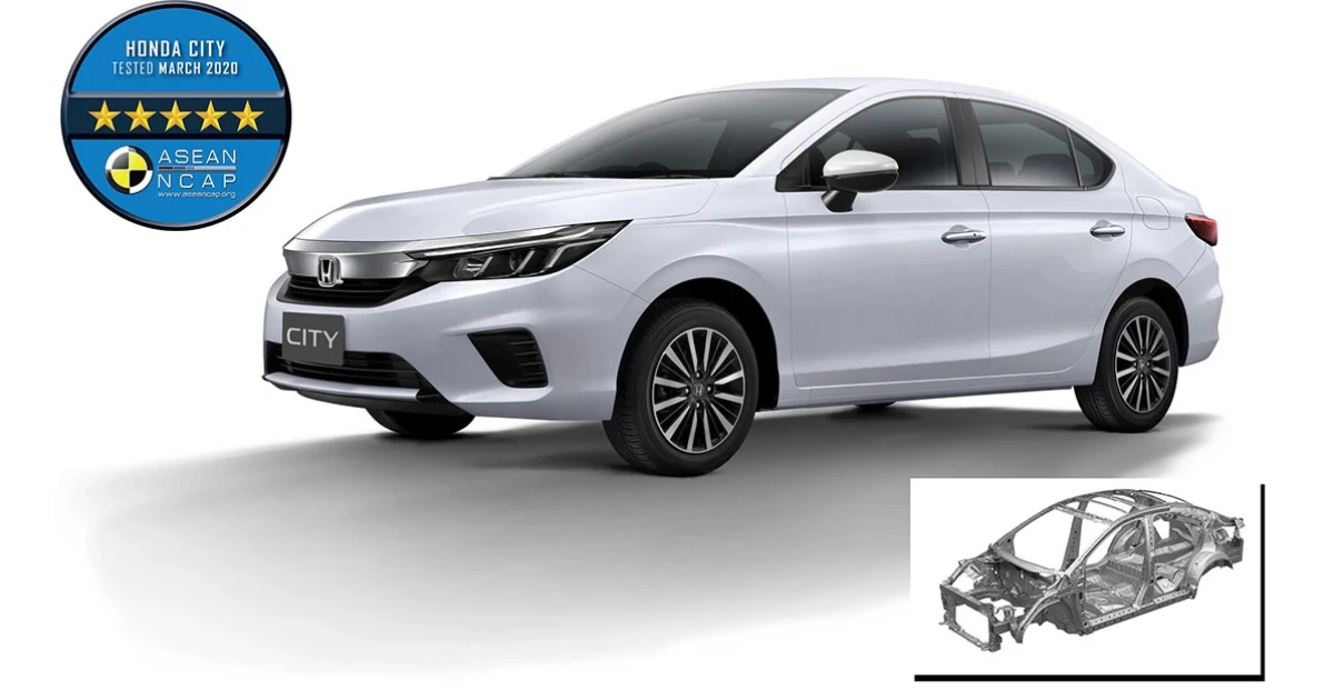 ฮอนด้า ซิตี้ เทอร์โบ ใหม่ แรงพร้อมความประหยัดและปลอดภัย ตามมาตรฐาน ASEAN NCAP ระดับ 5 ดาว