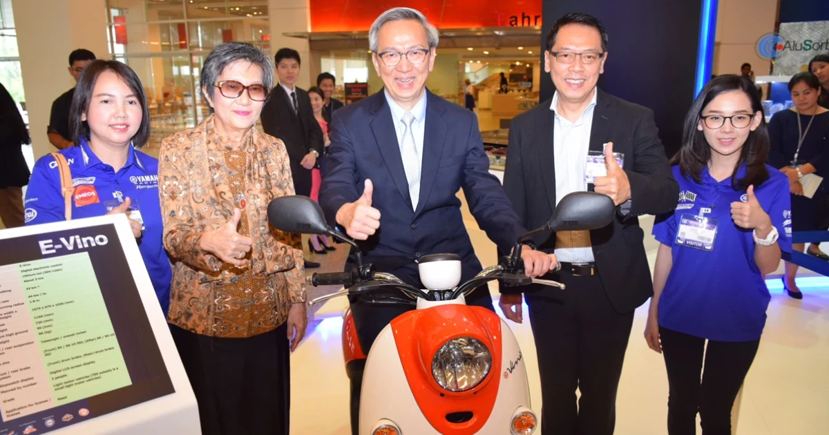 ยามาฮ่า จัดแสดงรถจักรยานยนต์ไฟฟ้า Yamaha E-Vino ในงาน TAPA 2018