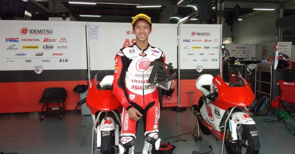 ก๊องส์ ควบรถแข่ง Honda NSF250R คว้าชัยเรสที่ 2 ศึกอิเดมิตสึ เอเชีย ทาเลนต์ คัพ 2019