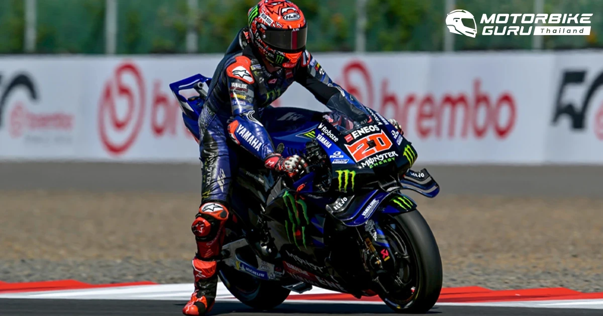 ฟาบิโอ กวาร์ตาราโร บู๊แหลก! คว้าที่ 7 .ให้ YAMAHA ในโมโตจีพี อินโดนีเซีย