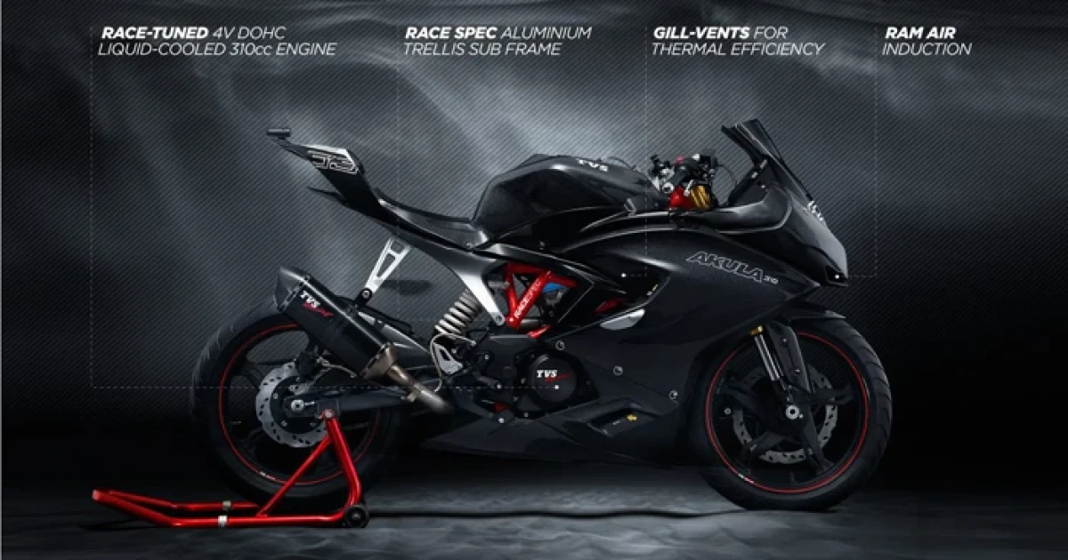 TVS ปล่อย APACHE 300 มินิซูเปอร์ไบค์ ปูทางให้ BMW S300RR