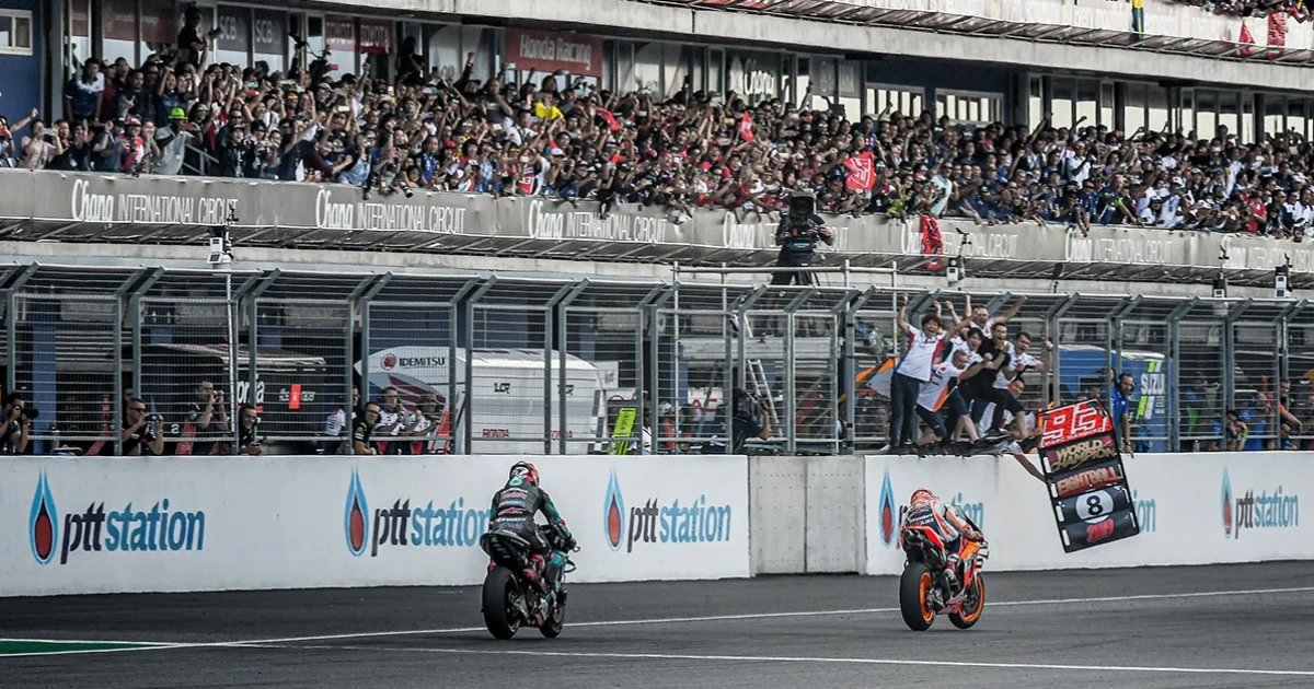 พีทีที ไทยแลนด์ กรังด์ปรีซ์ 2019 จบสวย มาร์เกซ ฉลองแชมป์โลก สนามทุบสถิติผู้ชม พาเศรษฐกิจพุ่ง