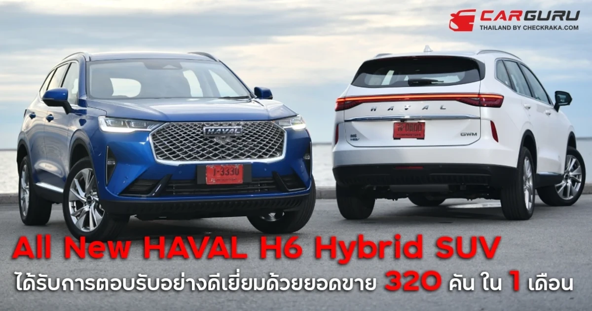GWM ขอบคุณสำหรับการตอบรับด้วยยอดขาย All New HAVAL H6 Hybrid SUV 320 คัน ใน 1 เดือนหลังจากเปิดตัว