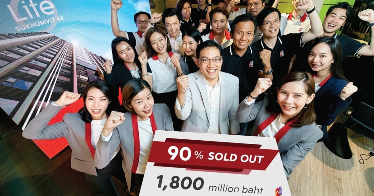 'เอพี ไทยแลนด์' เฮ! ยอดขาย 'LIFE สุขุมวิท 62' ทุบสถิติ ขายแล้วกว่า 90%