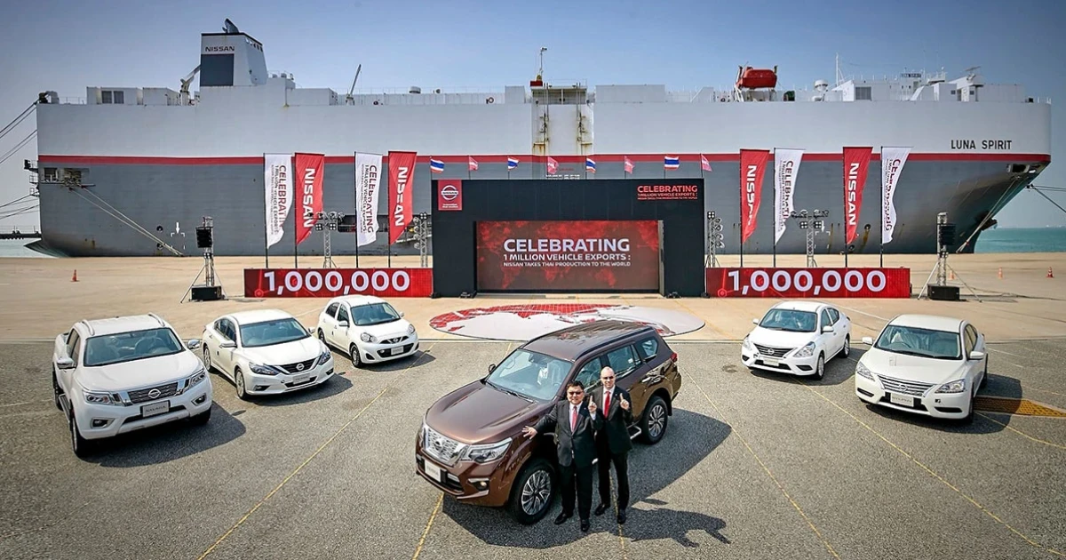 นิสสัน ประเทศไทย ฉลองความสำเร็จ ส่งออกรถยนต์ครบ 1 ล้านคัน