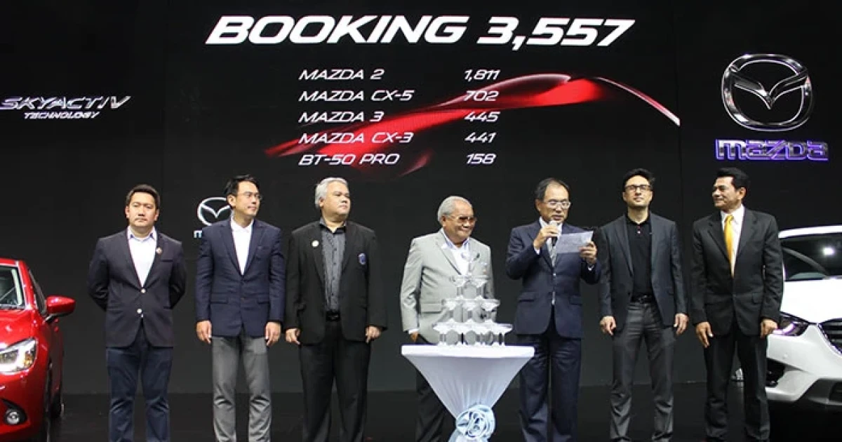 Mazda กวาดยอดจองงานมอเตอร์โชว์กว่า 3,500 คัน