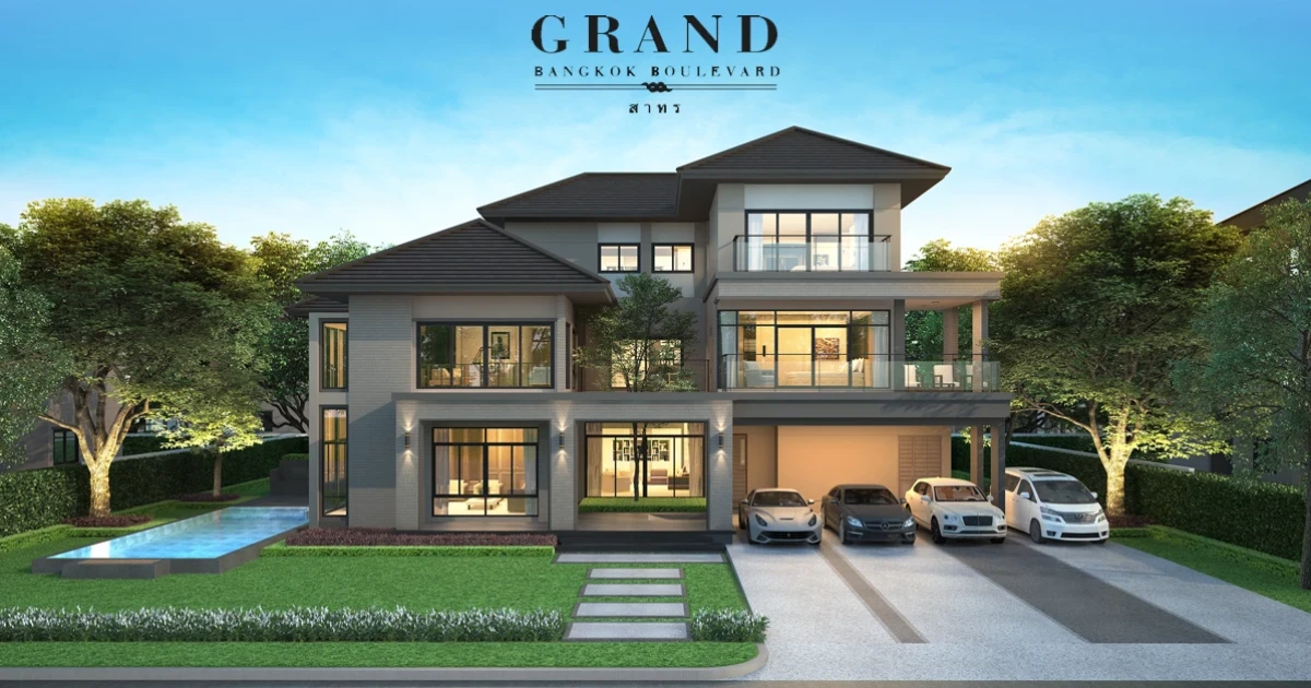 คฤหาสน์หรู 3 ชั้น รุ่นใหม่ 5 ห้องนอน