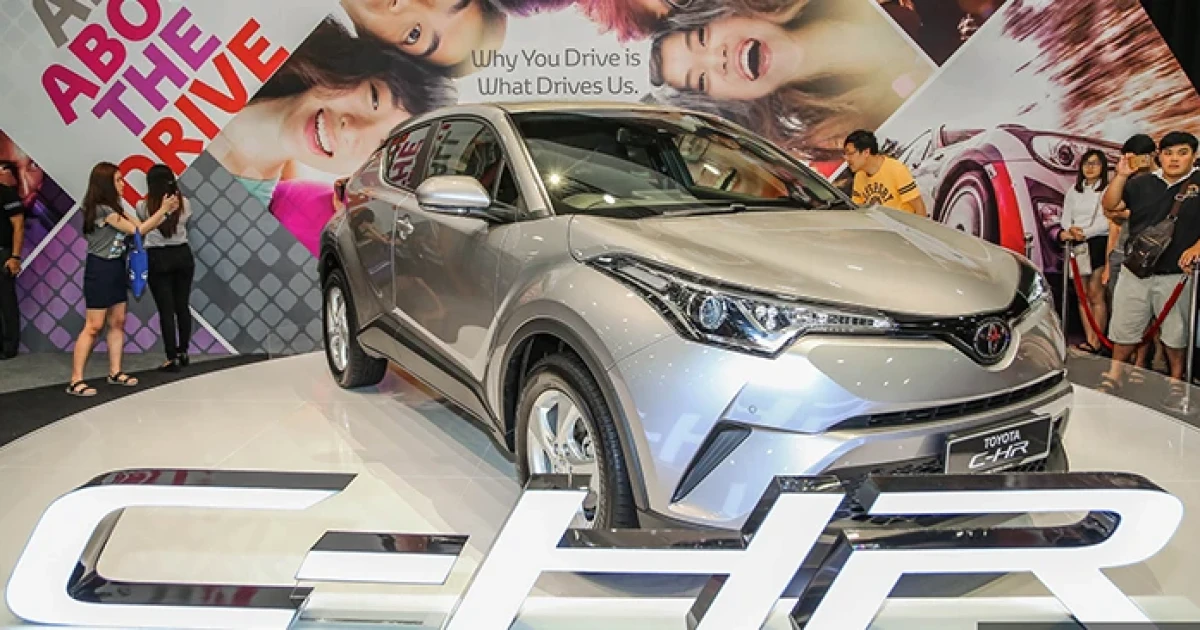 Toyota C-HR เครื่องเบนซิน 1.2 เทอร์โบ CVT เผยโฉมในมาเลเซีย
