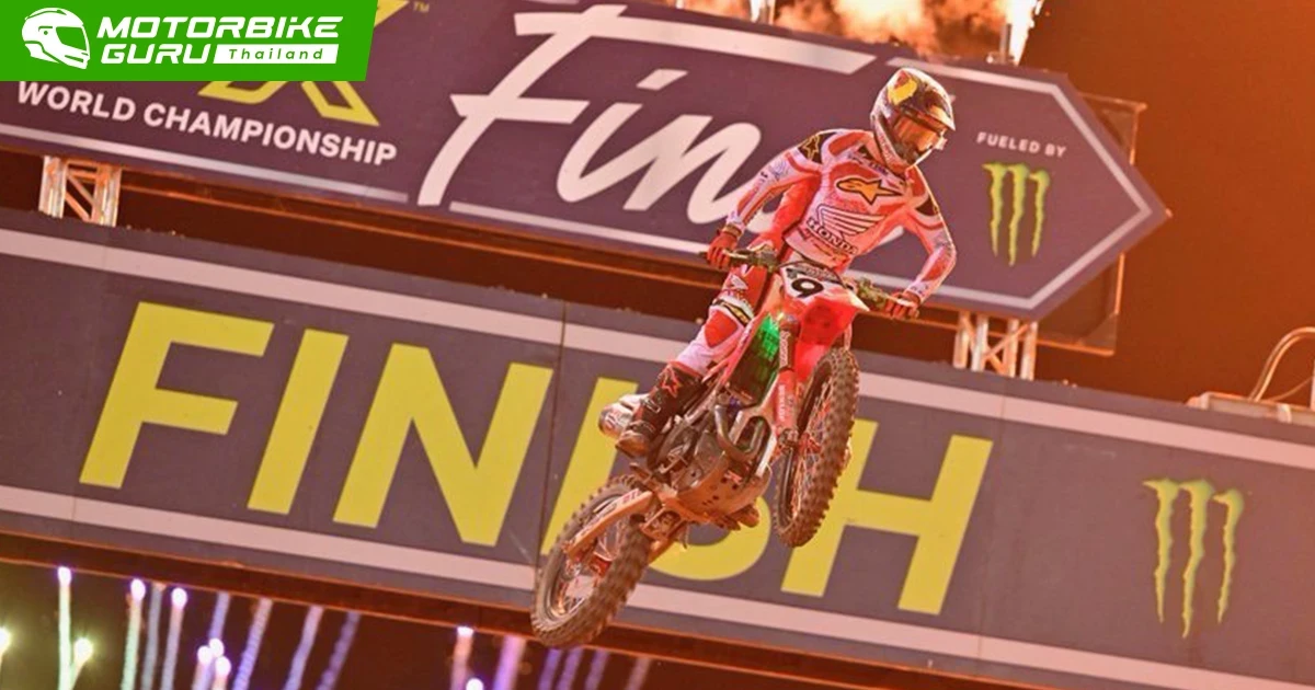 Honda ผงาดกวาดบัลลังก์ AMA SMX 2025 โดย เจ็ตต์ ลอว์เรนซ์ ควงคู่ โจ ชิโมดะ คว้าสองรุ่นท็อป