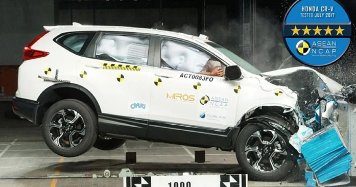 Honda CR-V ใหม่ ผ่าน ASEAN NCAP ระดับ 5 ดาว