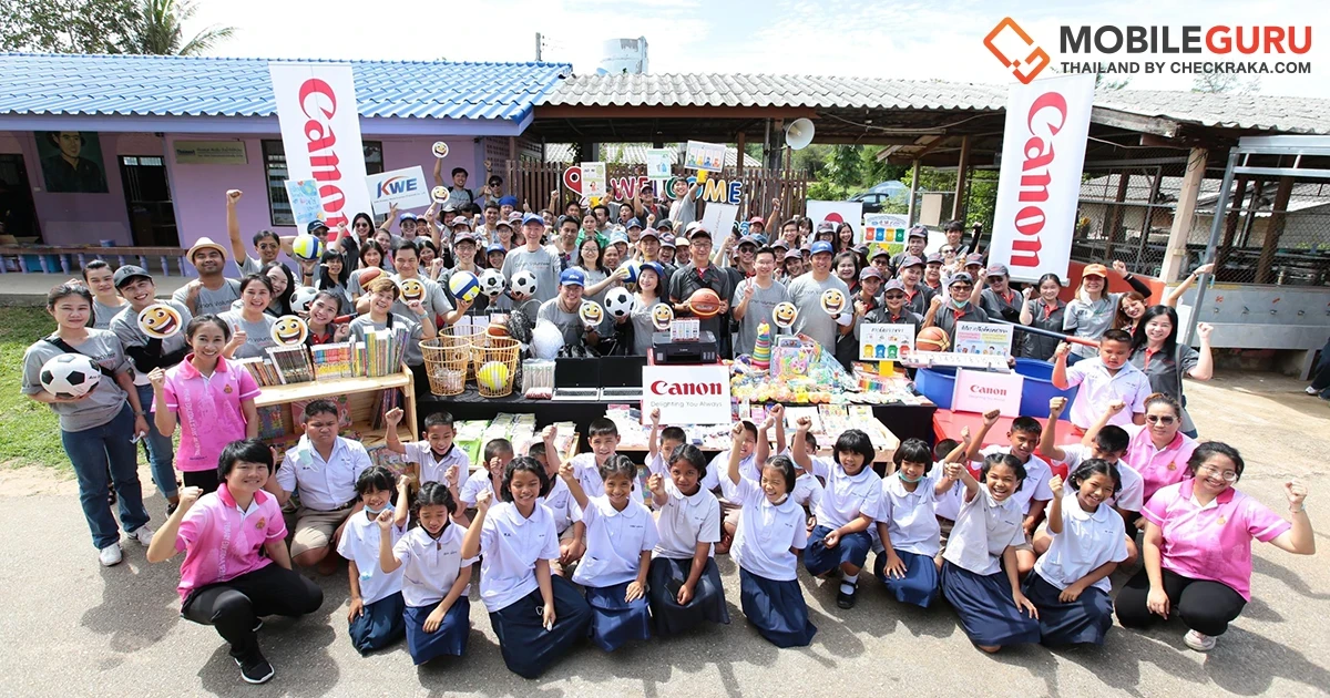 แคนนอนสานต่อกิจกรรม “Canon Volunteer” ครั้งที่ 34 ชวนพนักงานจิตอาสา ให้บริการถ่ายภาพติดบัตรให้นักเรียนฟรี