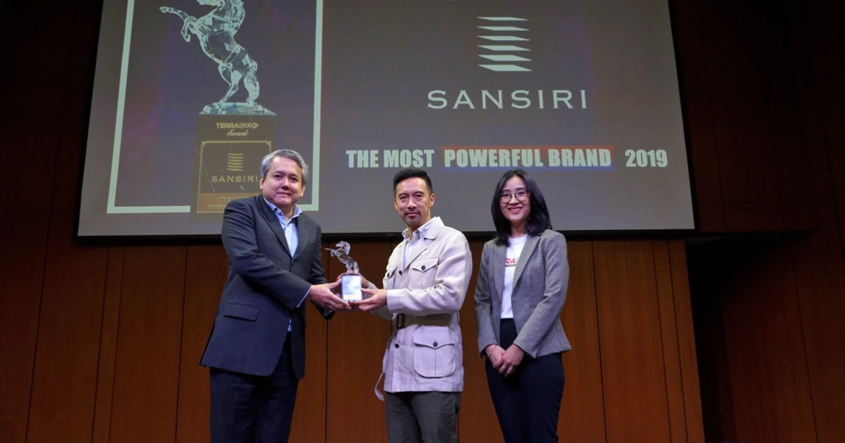 "แสนสิริ" คว้ารางวัล "The Most Powerful Real Estate Brand" จาก Terra BKK 2 ปีซ้อน ขึ้นแท่นผู้นำแบรนด์อสังหาฯ ทรงพลังที่สุดของปี 2019