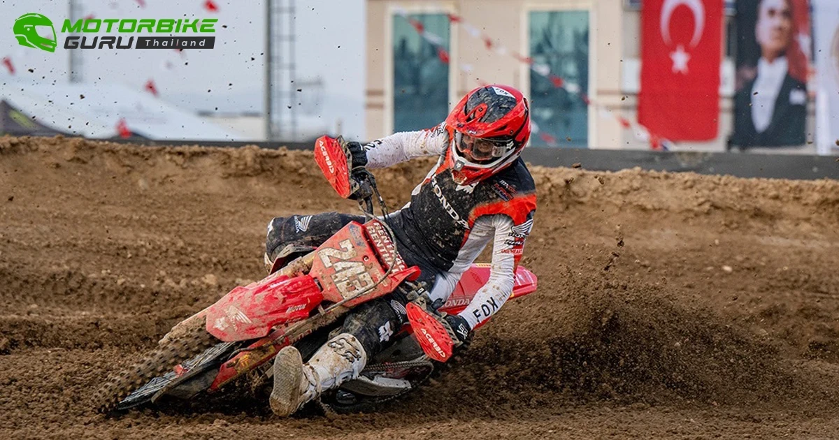 ทิม ไกเซอร์ บิด Honda CRF450R เก็บโพเดียมโค้งสุดท้ายที่ตุรเคีย ปักหลักผู้นำ MXGP 2024