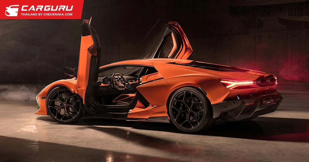 Lamborghini Revuelto รถยนต์ซูเปอร์สปอร์ตพลังปลั๊กอินไฮบริดเครื่องยนต์ V12 รุ่นแรกของโลก
