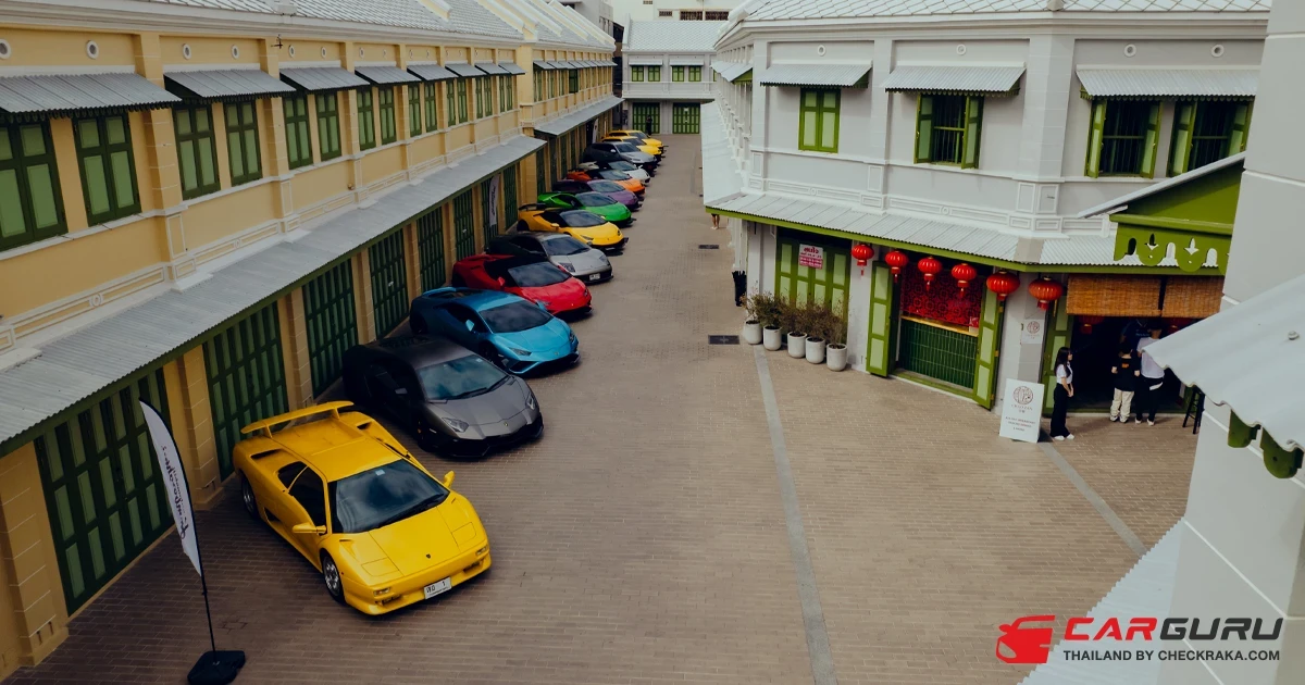Lamborghini จัดทริปพบปะสังสรรค์ยามเช้ากับคาเฟ่สุดชิคสไตล์วินเทจใน Lamborghini Club Thailand Bull Run-Morning Drive at Chao Zan