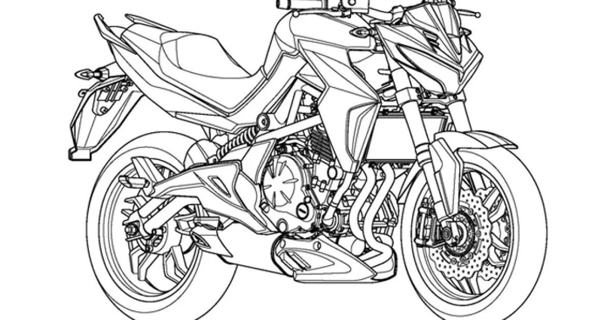 Kymco จดสิทธิบัตรมอเตอร์ไซค์รุ่นใหม่ อิงพื้นฐานจาก Kawasaki ER-6n