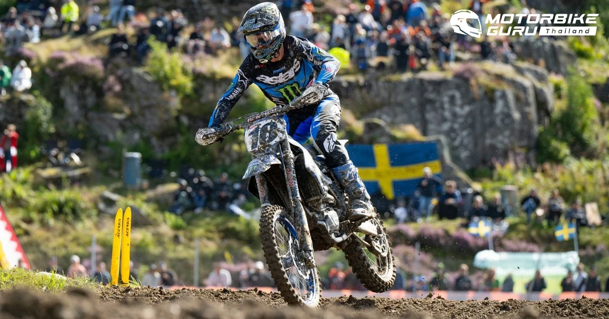 ฟรานเดอเรน จาก Monster Energy Yamaha Factory MXGP Team ซิวท็อปไฟว์ในสนาม 15 ที่สวีเดน บวกแต้มรั้งท็อปโฟร์ MXGP 2024