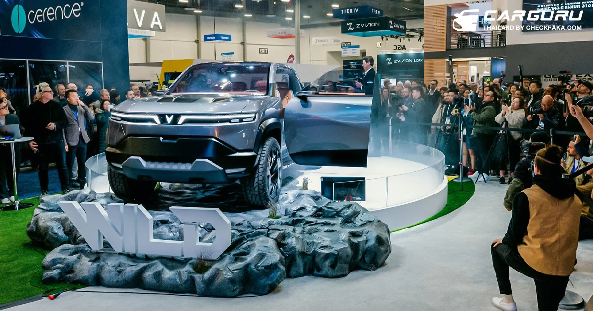 Vinfast นำ VF Wild รถต้นแบบที่พร้อมปฏิวัติวงการรถกระบะไฟฟ้าของโลก ในงานมอเตอร์โชว์ 2024