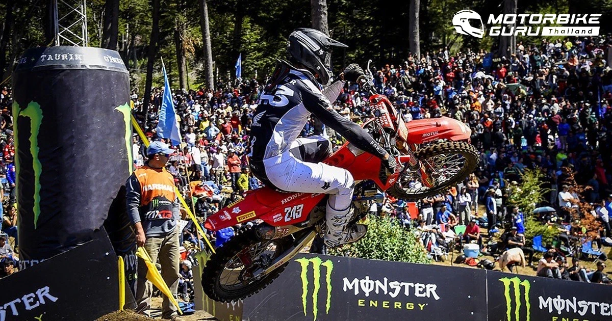 ทิม ไกจ์เซอร์ บิด Honda CRF450R ผงาดคว้าชัยเรซ 2 รั้งอันดับ 2 คะแนนสะสม MXGP 2024 สนามเปิดฤดูกาล ที่ประเทศอาร์เจนตินา