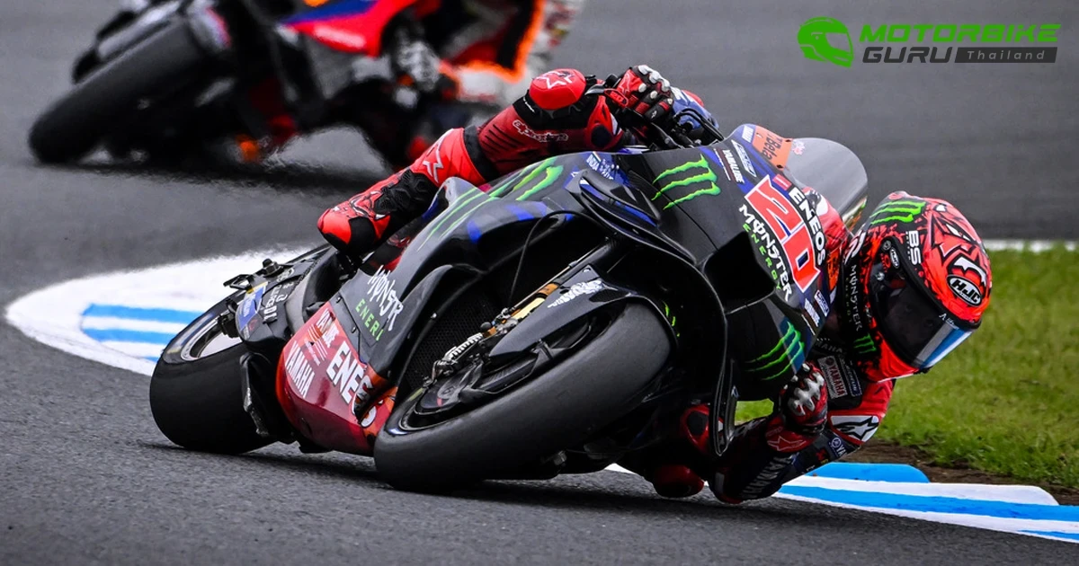 กวาร์ตาราโร ฝ่าเรซสุดหิน เจแปนีสจีพี ซึ่งเป็นสนามโฮมเรซของยามาฮ่า โดยคว้าอันดับที่ 12 ในโมโตจีพีที่ญี่ปุ่น