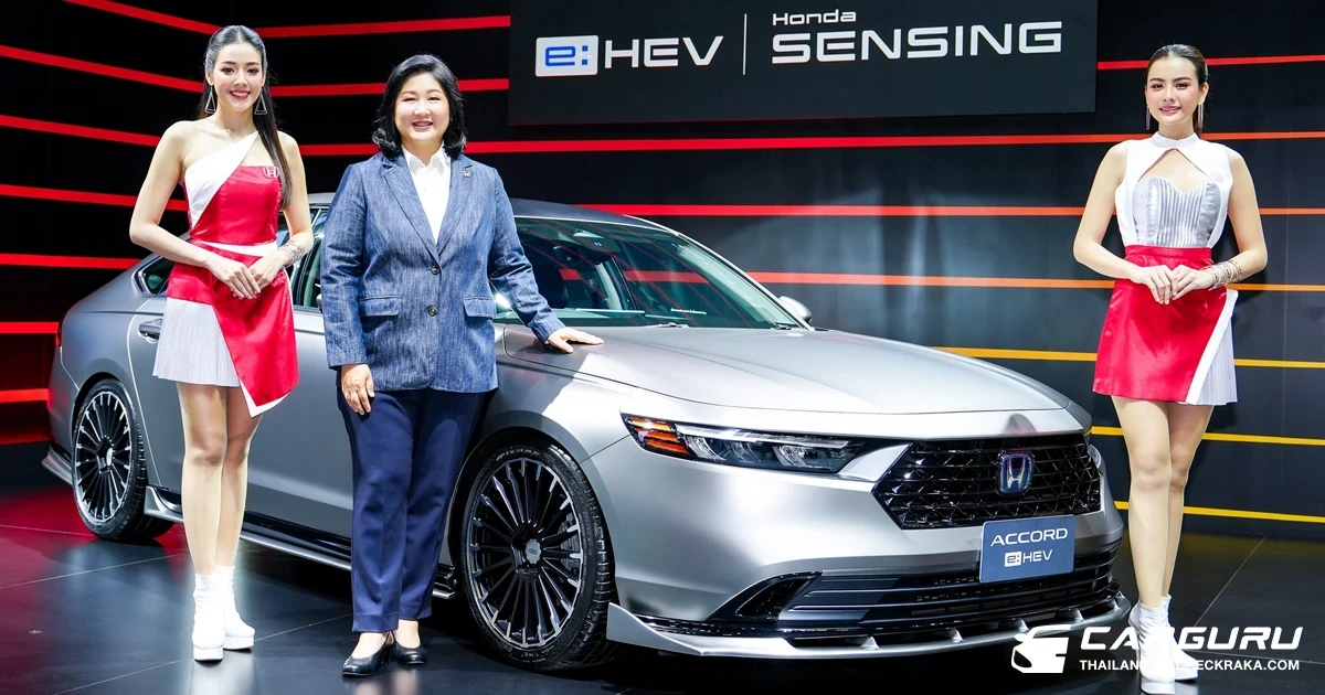 ฮอนด้า อัปลุคสปอร์ตให้ แอคคอร์ด อี:เอชอีวี, เอชอาร์-วี อี:เอชอีวี ด้วย MUGEN เสริมทัพด้วย ซีวิค ไทป์ อาร์ และยนตรกรรมที่มาพร้อมชุดแต่งโมดูโลในงาน Bangkok Auto Salon 2024