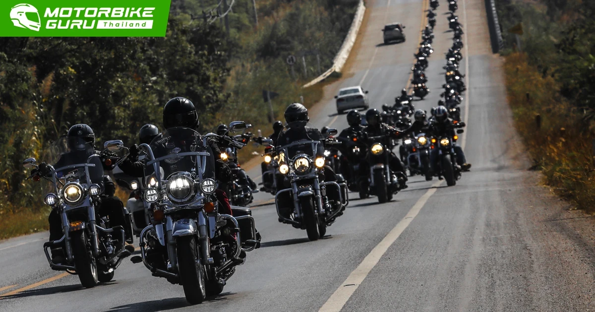 เหล่านักบิดฮาร์ลีย์-เดวิดสันรวมตัวกันในแรลลี่ Harley Owners Group ที่จัดขึ้นเป็นครั้งแรกในไทย