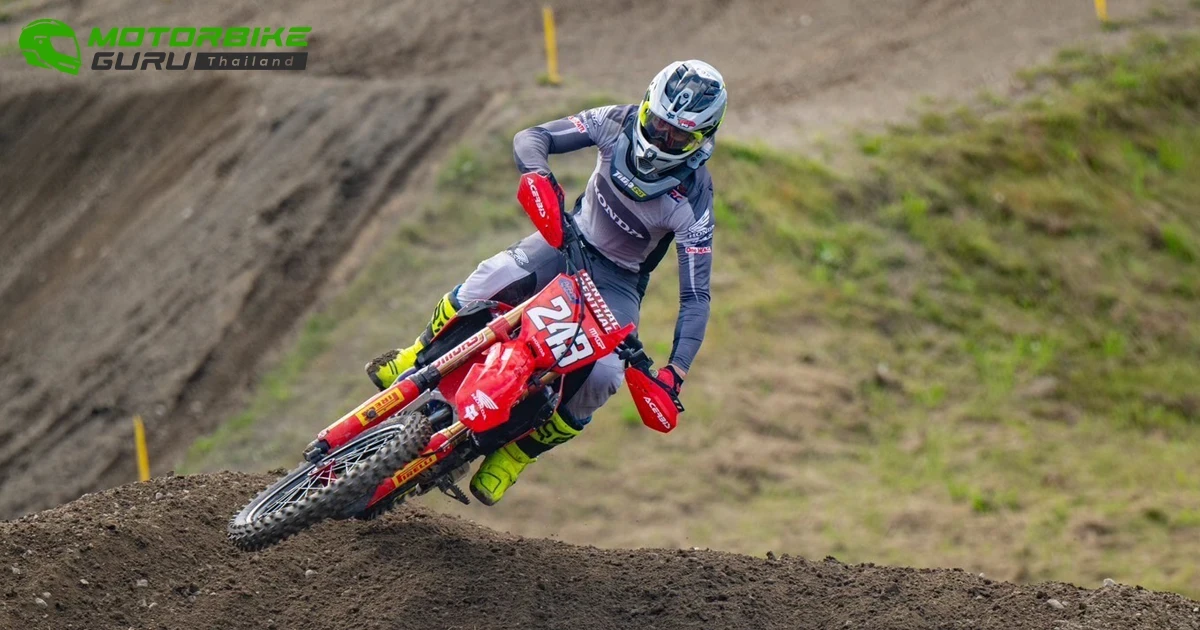 ทิม ไกเซอร์ บิด Honda CRF450R คว้าดับเบิ้ลโพเดียมที่สวีเดน รั้งอันดับ 1 ในศึก MXGP 2024