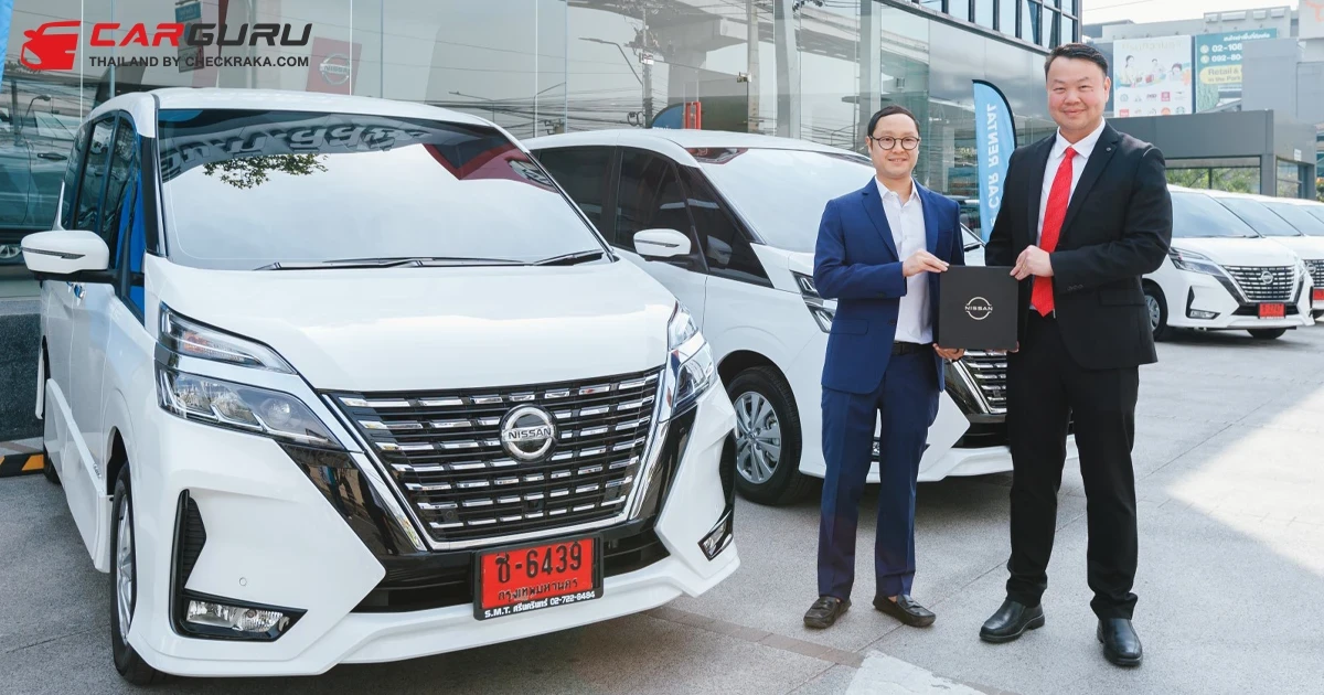 นิสสัน ส่งมอบ เซเรน่า ใหม่ รถยนต์ MPV อเนกประสงค์ แบบ 7 ที่นั่ง 10 คันให้กับ ไดรฟ์ คาร์ เร้นทอล