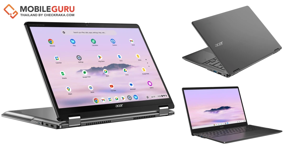 เอเซอร์เพิ่มประสิทธิภาพการทำงานบนคลาวด์ด้วย Chromebook Plus Enterprise สองรุ่นใหม่