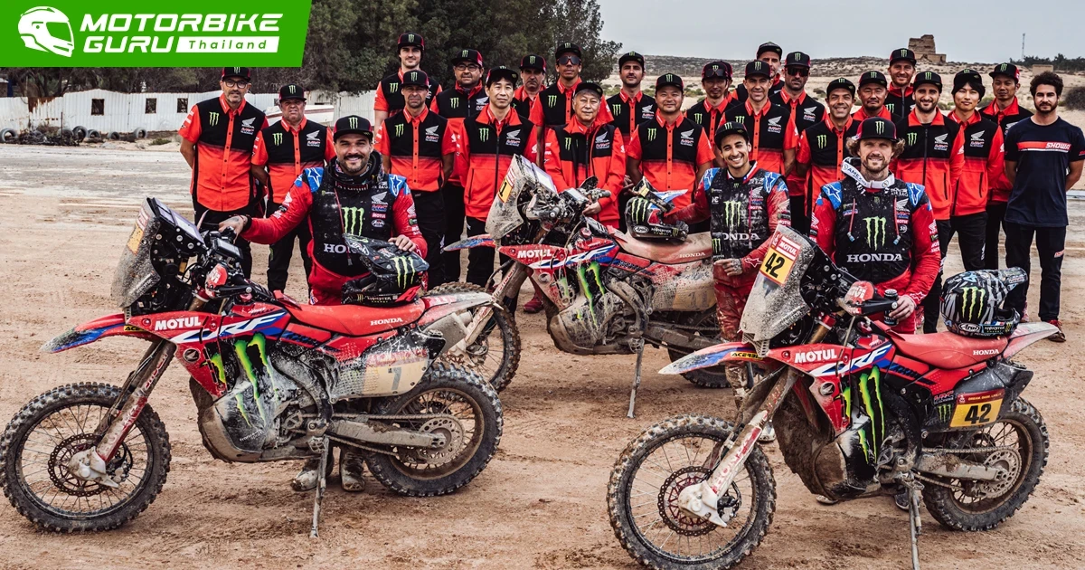 Honda จบการแข่งขันด้วยอันดับ 4 และ 5 ในแรลลี่สุดหฤโหด Dakar Rally 2023