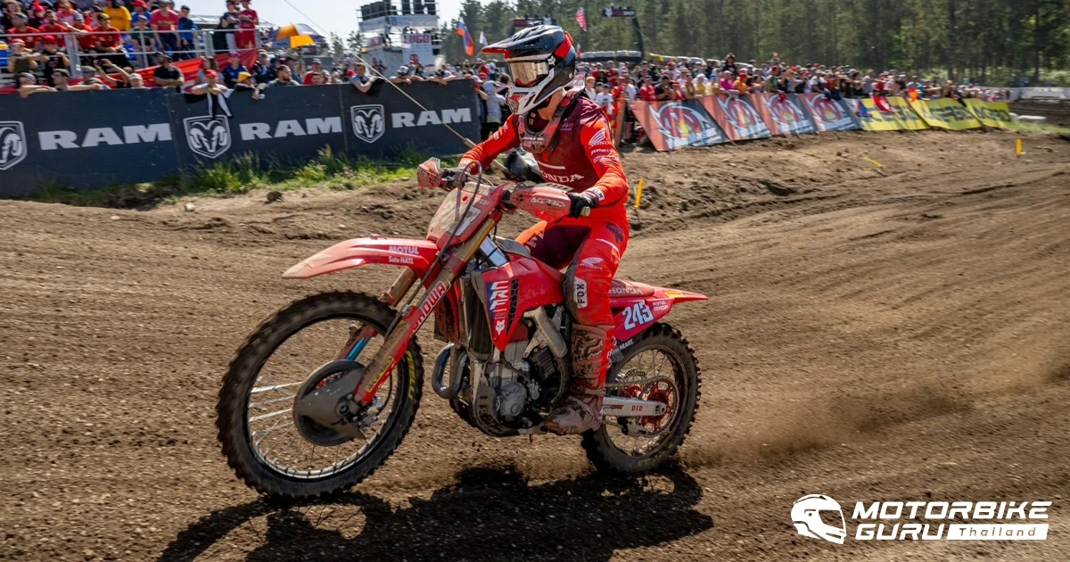 ทิม ไกเซอร์ ควบ Honda CRF450R ลุยคว้าโพเดียม MXGP 2024 สนามที่ 6 ประเทศสเปน