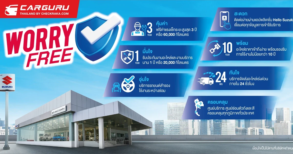 ซูซูกิ มอบส่วนลดพิเศษ 30% ช่วยผู้ประสบภัยน้ำท่วมและดินถล่ม สำหรับลูกค้าที่ประสบภัยในพื้นที่ 5 จังหวัด
