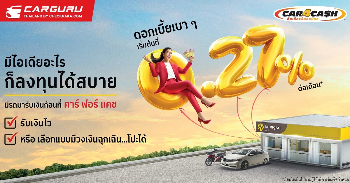 คาร์ ฟอร์ แคช ตั้งเป้าปี 65 พอร์ตทะลุ 85,000 ล้านบาท ตอกย้ำผู้นำสินเชื่อเพื่อคนมีรถ ครบทุกเซ็กเมนต์