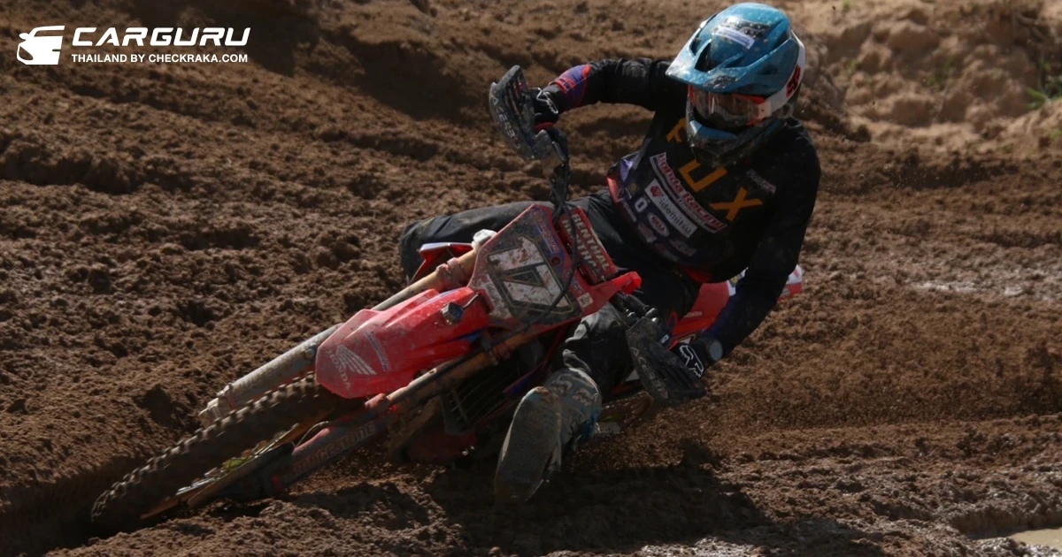 HONDA CRF250R คว้าโพเดียม MX250-A โดย อินทรีแซงค์  ในศึกทางฝุ่นชิงแชมป์ประเทศไทย 2024 สนาม 7 ชลบุรี