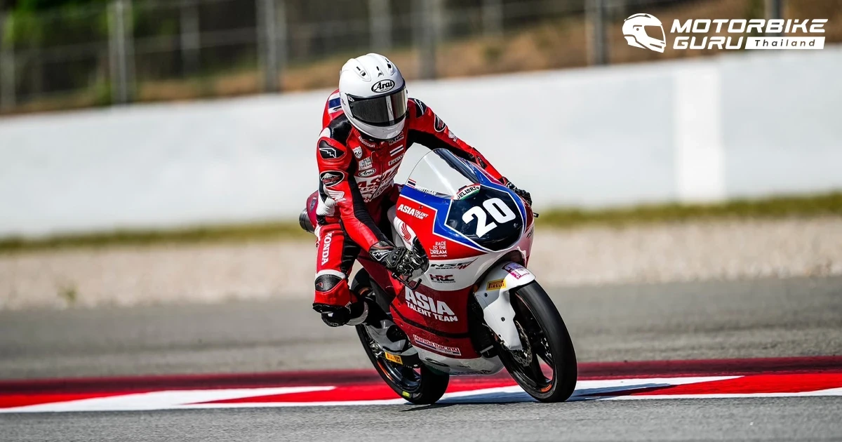 ข้าวกล้อง-จักรีภัทร จาก ฮอนด้า เรซซิ่ง ไทยแลนด์ ฟอร์มดุ! สตาร์ต 30 บิดคว้าท็อป 17 ใน จูเนียร์จีพี สนาม 3