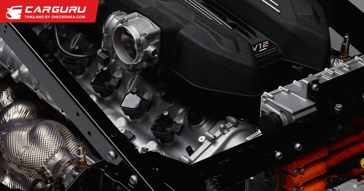 Lamborghini LB744 ขุมพลังเครื่องยนต์สันดาป V12 รุ่นใหม่ ผสานกับมอเตอร์ไฟฟ้า 3 ตัว สู่มาตรฐานใหม่แห่งรถยนต์ไฮบริดซูเปอร์สปอร์ต