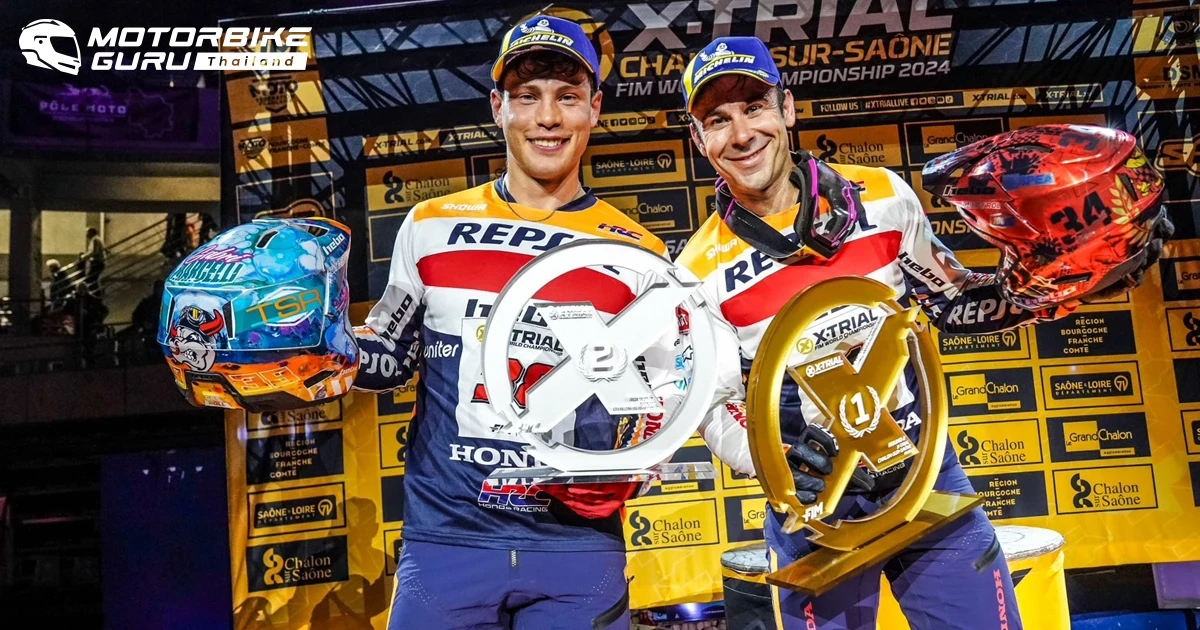 โทนี่ โบ ระเบิดผลงานคว้าวินเนอร์โพเดียมให้ Repsol Honda Trial Team ในศึก X-Trial 2024 สนามที่ 2