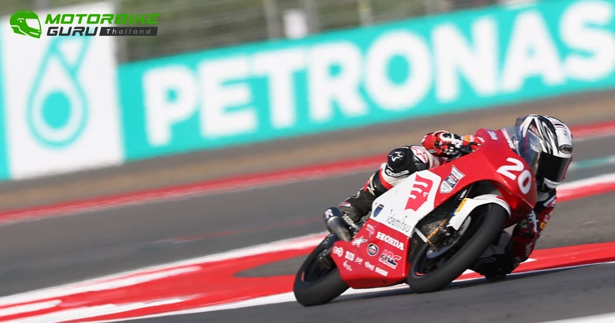 ไม้คิว-เกียรติศักดิ์ ดาวรุ่งนักบิดไทยจากโครงการ ฮอนด้า เรซ ทู เดอะ ดรีม คว้าดับเบิ้ลท็อป 5 ศึกเอเชีย ทาเลนต์ คัพ สนาม 3 ที่อินโดนีเซีย