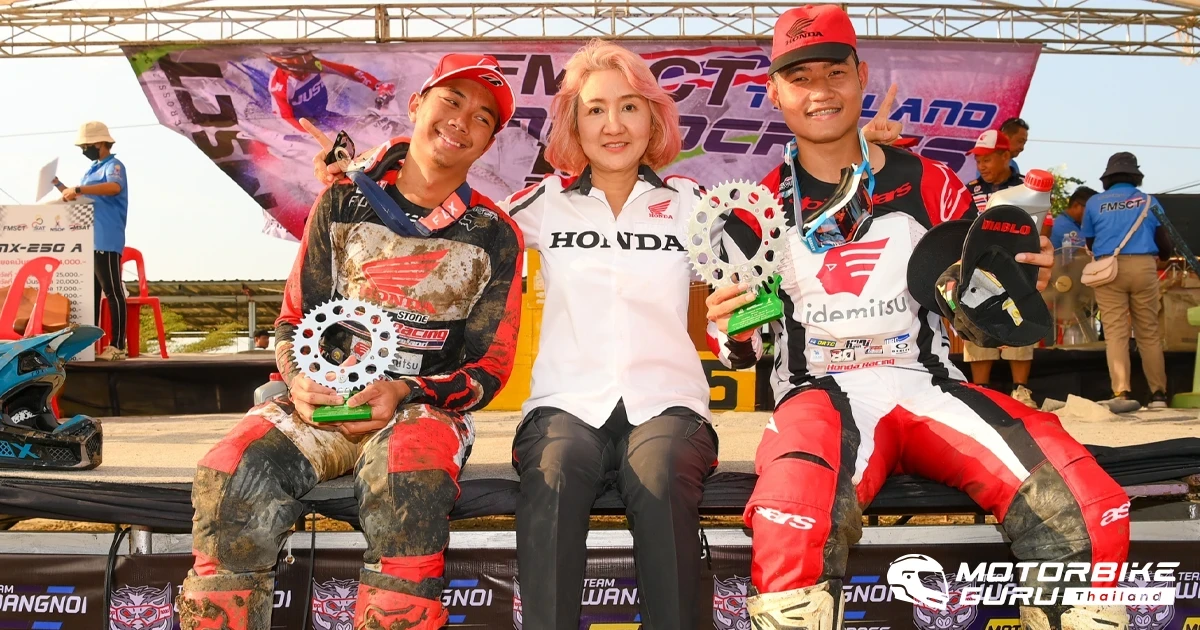 Honda CRF250 กวาดดับเบิ้ลโพเดียมเปิดฤดูกาล FMSCT Thailand Motocross 2024 สนามที่ 1 จ.สระบุรี