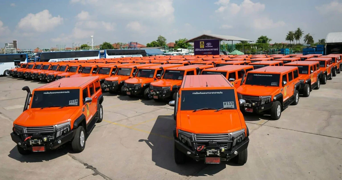 ส่งมอบรถยนต์ตรวจการณ์ TR Transformer II จำนวน 76 คัน ให้กับ กรมป้องกันและบรรเทาสาธารณภัย