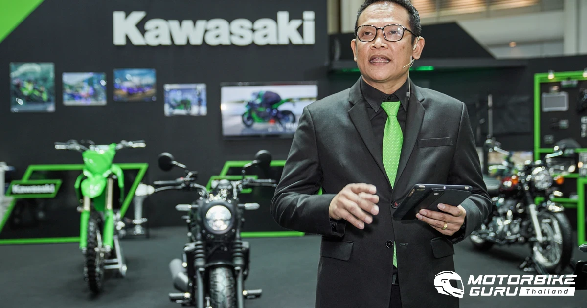 Kawasaki จัดทัพรถจักรยานยนต์หลากรุ่นมาจัดแสดง พร้อมเปิดตัวรถที่บูธภายในงาน Motor Expo 2023