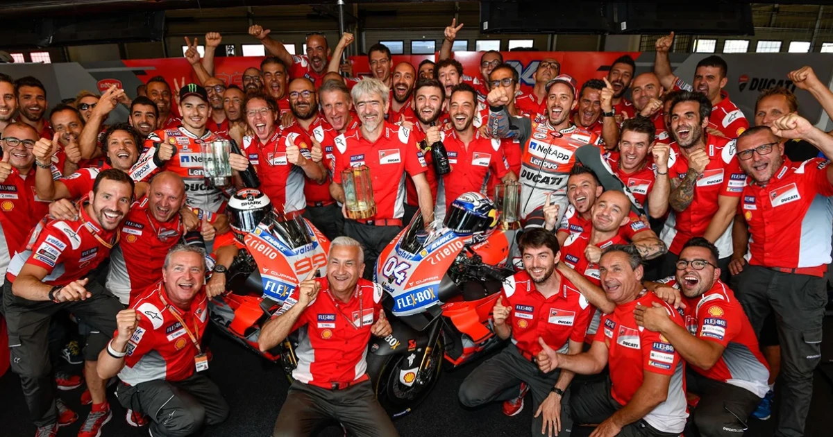 Ducati ฉลองชัยหลัง Dovizioso คว้าแชมป์ในศึก Moto Gp 2018 สนามที่ 10 ใน Brno