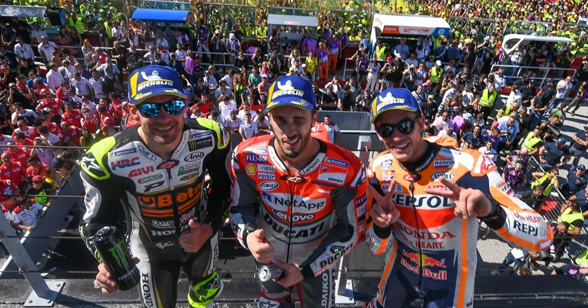 Ducati ฉลองหลัง Dovi คว้าแชมป์ที่ SanMarino ส่วน Lorenzo พลาดล้มอดแต้มสะสม ในสนามที่ 13